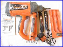 Ramset T3 Gas Actuated Fastener Fastening Tool Nailer Nail Gun &Charger, Battery