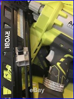 Ryobi Nail Gun Angled Nailer 18 Volt 15 Gauge AirStrike Cordless Drive Switch