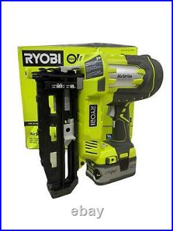 Ryobi P325 18-Volt One+ 16-Gauge Cordless FINISH NAILER- 4AH battery