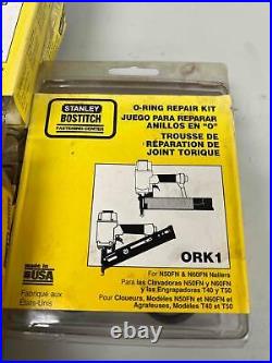 STANLEY BOSTITCH Pneumatic Air Framing Nailer Nail Gun 5pc Set ORK4 ORK1 ORK13