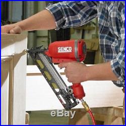 Senco Angled Finish Nailer 15-Gauge 2 1/2 in. Carpenter Nail Gun Magnesium Body