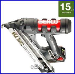 Senco Nail Gun Angled Nailer 18-Volt 15-Gauge Cordless Nose Mounted LED Light