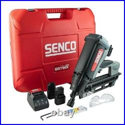 Senco SGT90i Gas Nail Gun First Fix 90mm Framing Nailer 2 x Li-ion Batteries