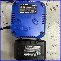 TESTED OPEN BOX Kobalt 24v XTR Cordless 18g Brad Nailer Kit, Battery Charger Bag